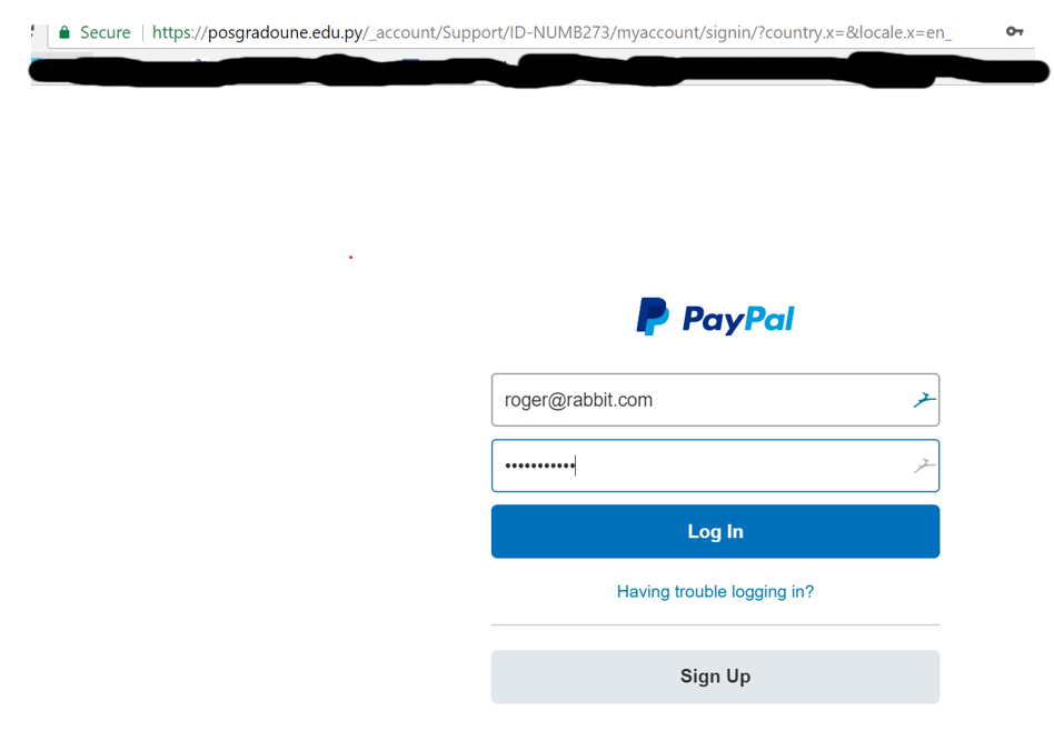 Paypal Fake Email